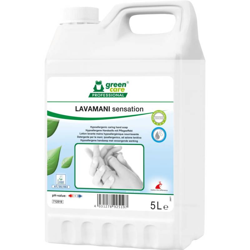 Green Care Professional LAVAMANI sensation H&aring;nds&aelig;be 5 Liter uden farve med parfume