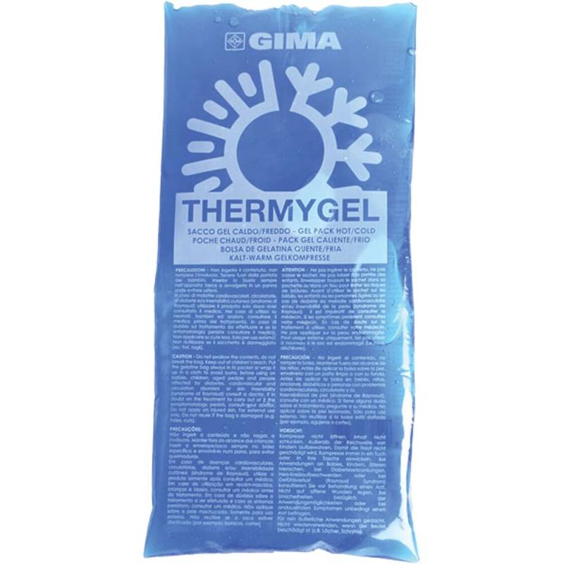 Kulde- og varmepakning, GIMA, 26x11cm, bl&aring;, kold/varm, engangs *Denne vare tages ikke retur*