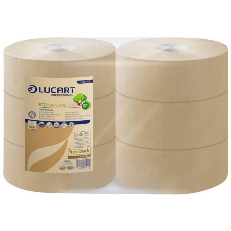 Lucart Jumborulle T3 Natural 2-lags midi sand 