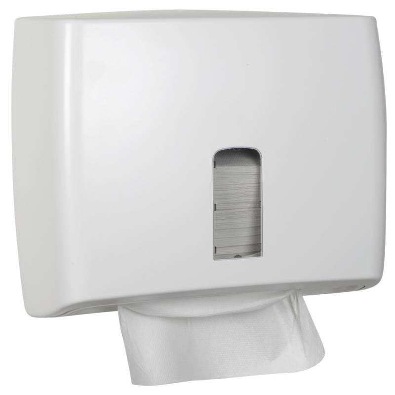 White Classic Mini dispenser til alle typer håndklædeark