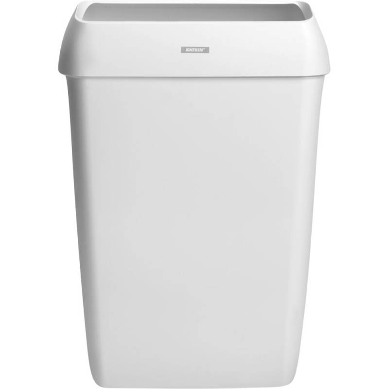 Katrin affaldsbeholder til v&aelig;gmontering 50 liter hvid