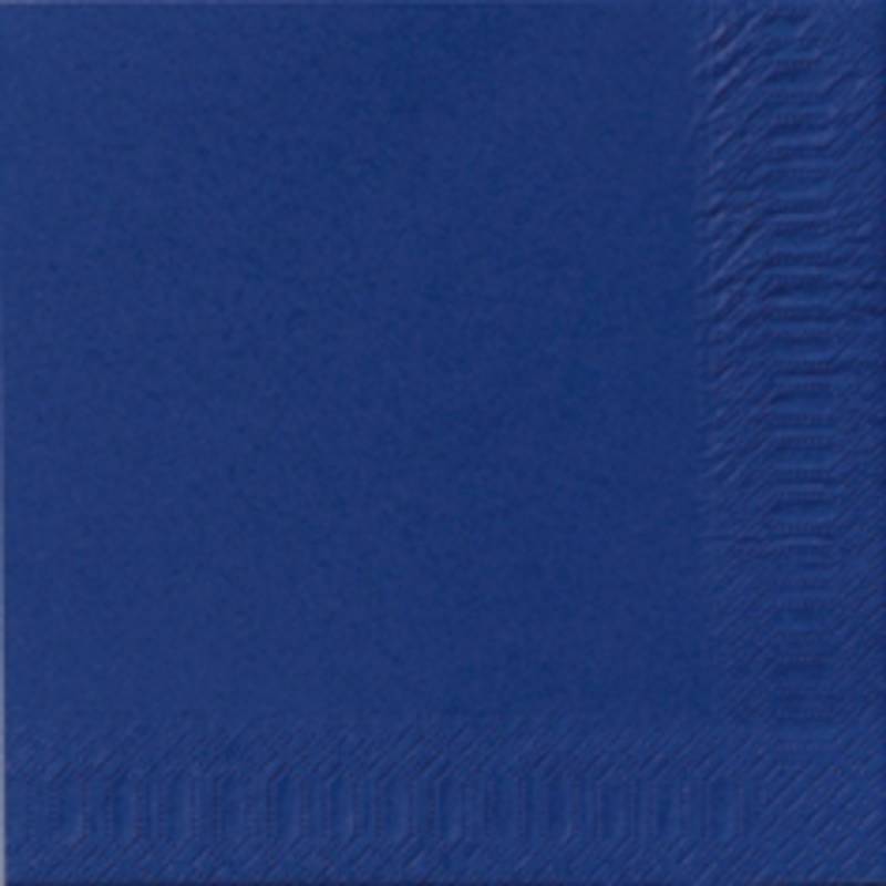 Duni frokostserviet 2-lags 1/4 fold 33x33cm nyfiber mørkeblå