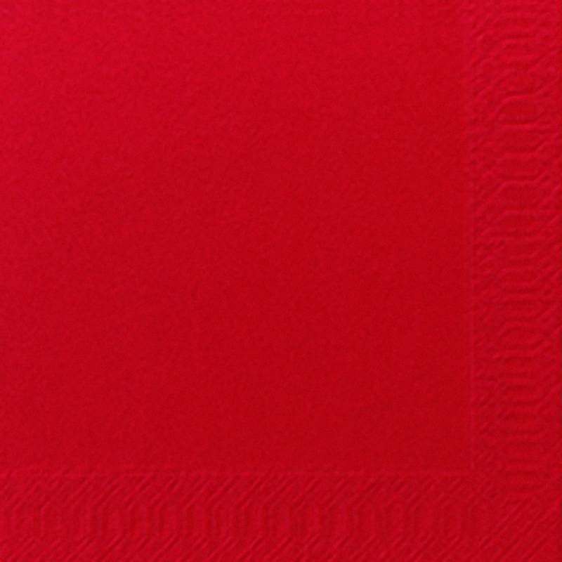 Duni kaffeserviet 3-lags 1/4 fold 24x24cm nyfiber rød