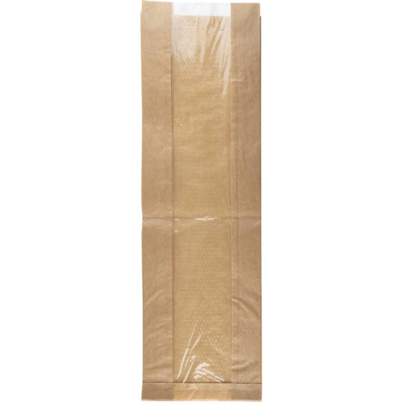 Rudepose sidefalset papir 14x45,50cm brun