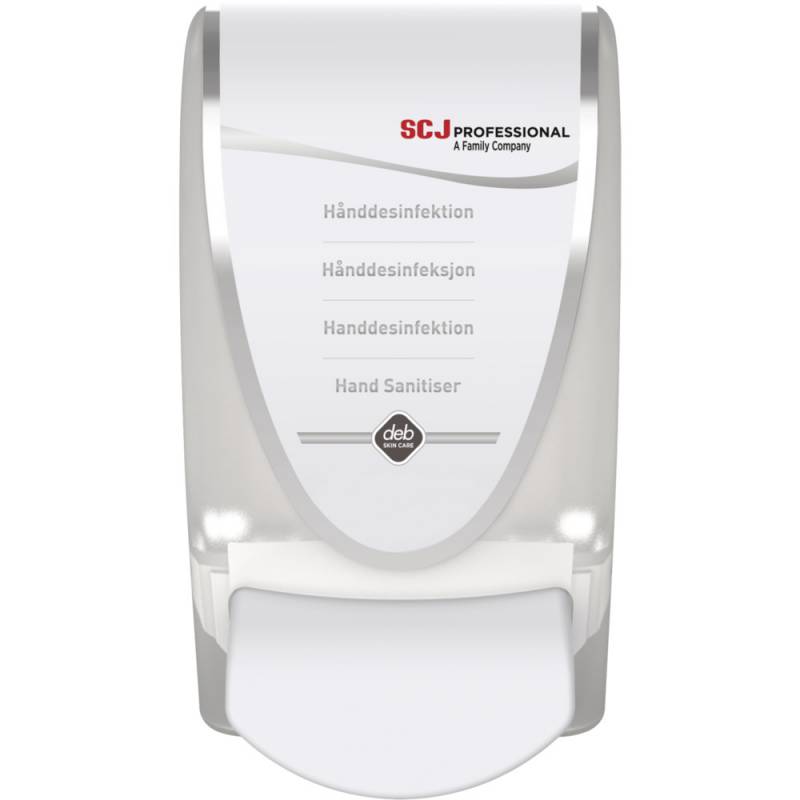 SCJ Professional Dispenser 1000 ml, hvid, hånddesinfektion, manuel,0,7 ml pr. dosering *Denne vare tages ikke retur*