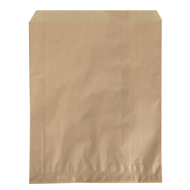 Brødpose, 28x17cm, 35 g/m2, brun, papir, uden rude, engangs