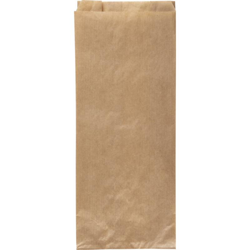 Brødpose med sidefals 33x7x14cm, 35 g/m2 papir brun