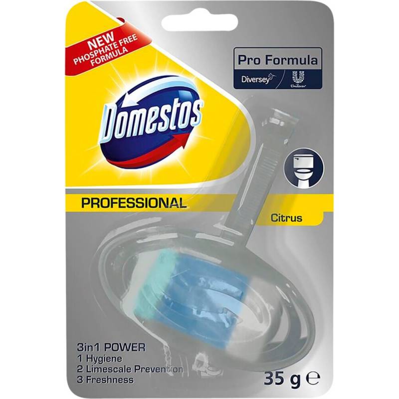 Domestos WC frisker Citrus Frisk 3-i-1 gul