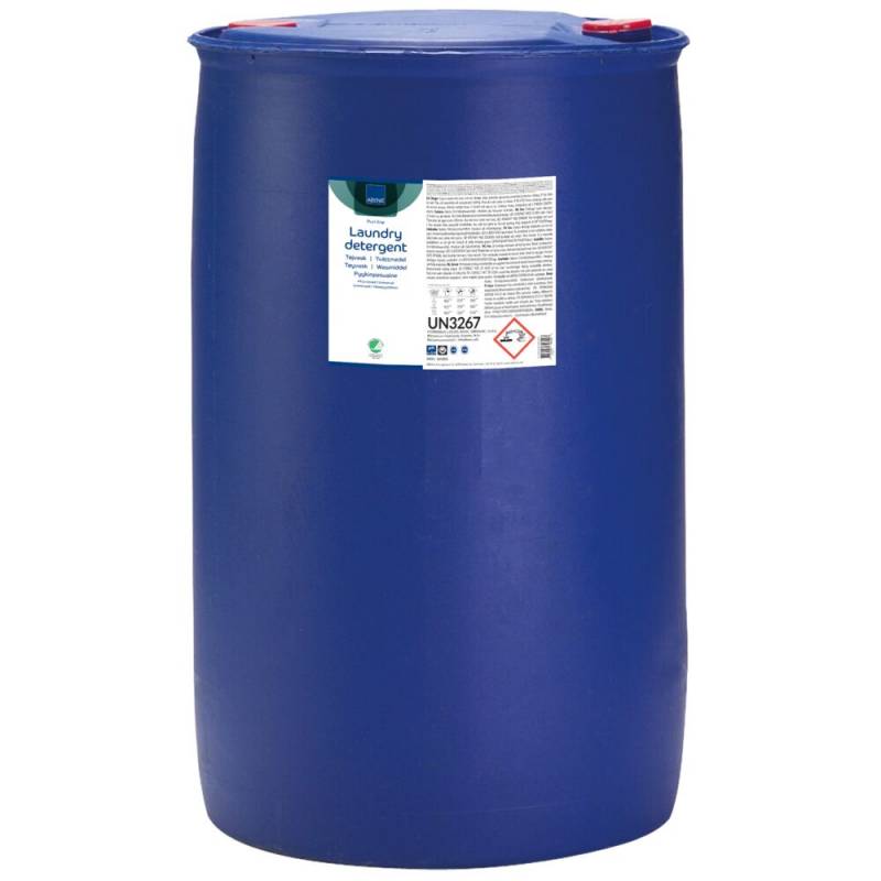 Puri-Line vaskemiddel 200 liter flydende kul&oslash;rt og hvidt uden parfume
