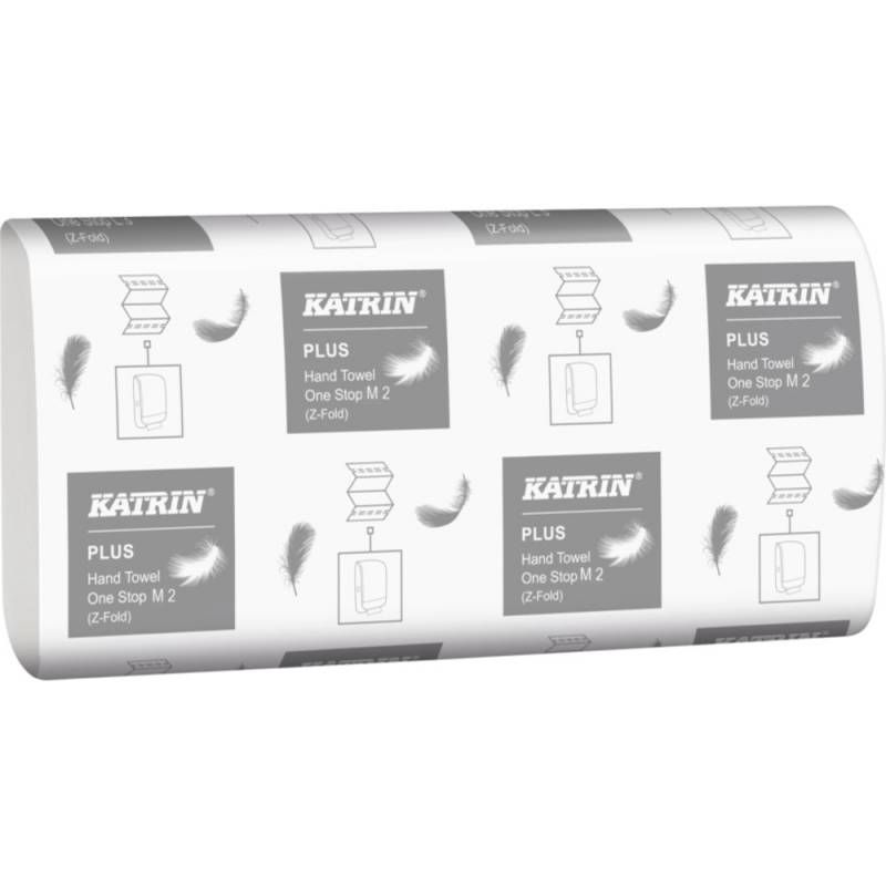 Katrin Plus Håndklædeark 2-lags 23,50x25,50x8,50cm Z-Fold hvid