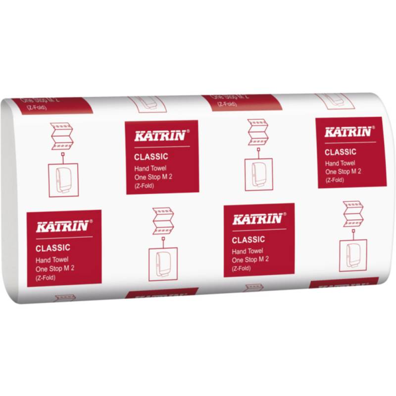 Katrin Classic Håndklædeark 2-lags 23,50x25,50x8,50cm Z-Fold hvid