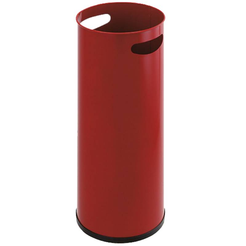 Paraplyspand metal med håndgreb 50cm høj, rød