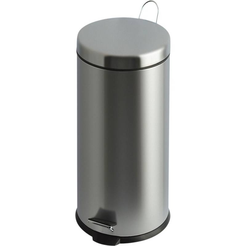 EKO V-Part pedalspand med inderspand 30 liter mat st&aring;l