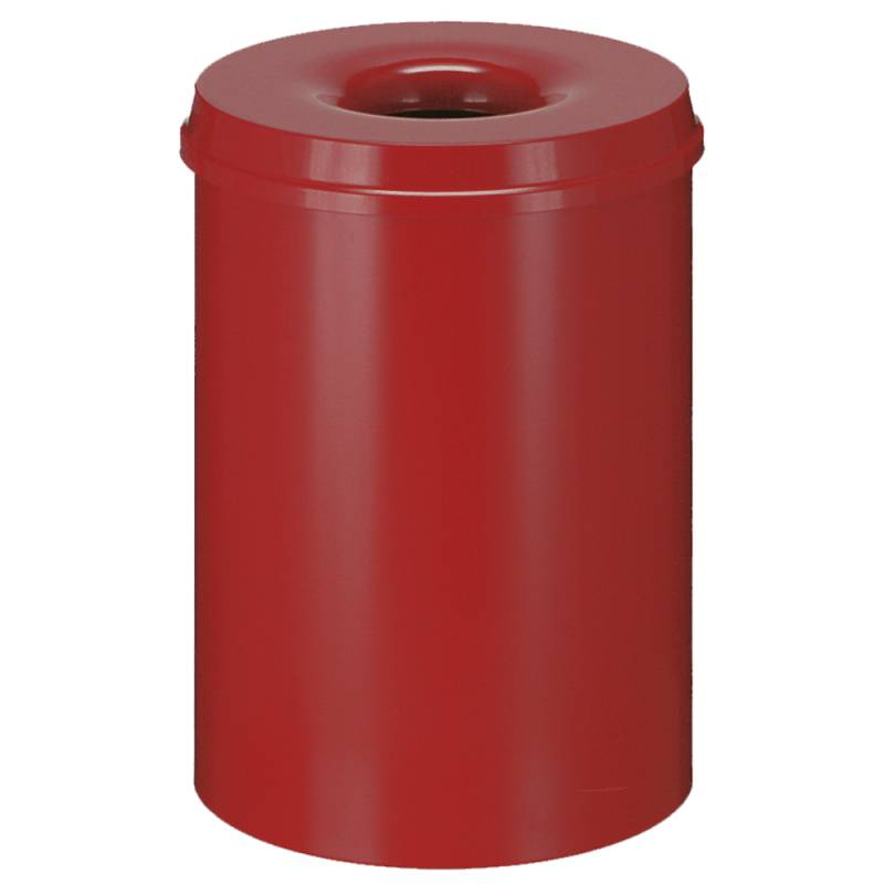 Affaldsspand til indendørs brug selvslukkende rød 30 l