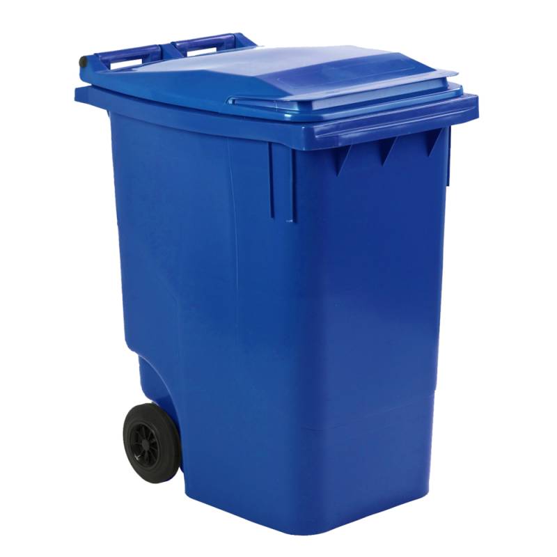 Affaldscontainer UV-resistent med 2 hjul 360 liter blå