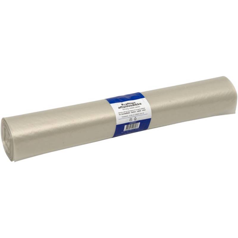 Affaldss&aelig;k 110 liter LDPE/genanvendt plast 70x120cm klar