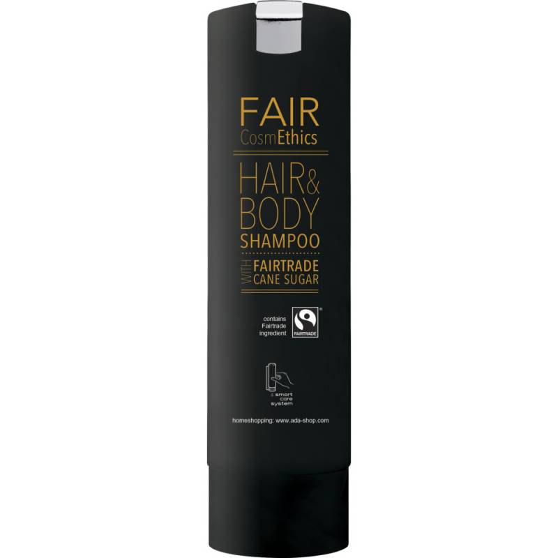  Fair Cosmethics Hår og bodyshampoo Fairtrade 300ml sort
