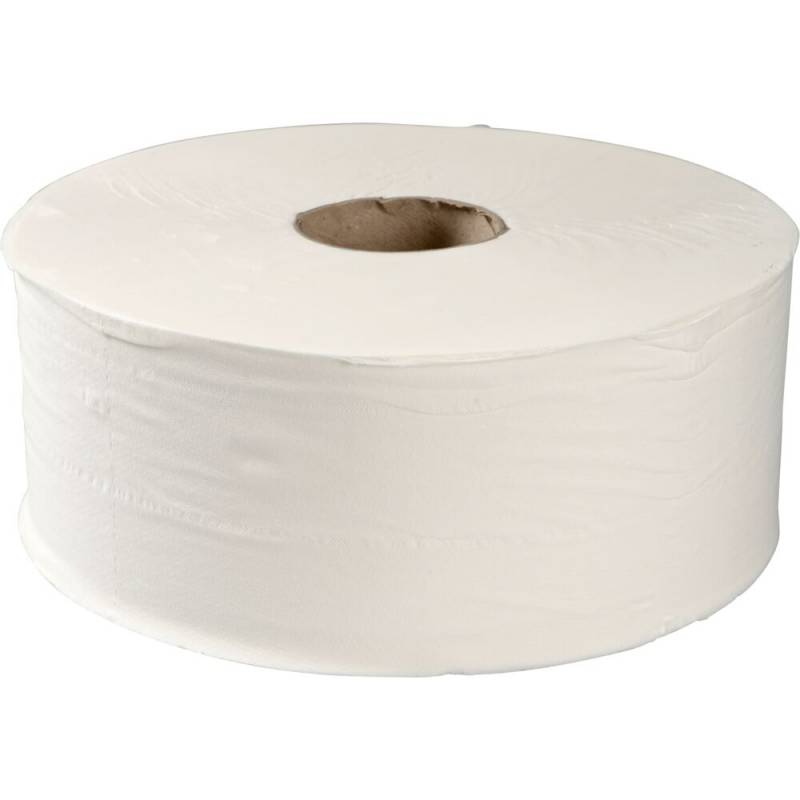 Care-Ness Excellent Eco Jumborulle 2-lags Midi hvid 100% nyfiber