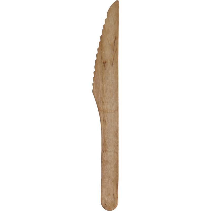 Gastro kniv 16,5cm birketræ 100% komposterbar enkeltindpakket brun