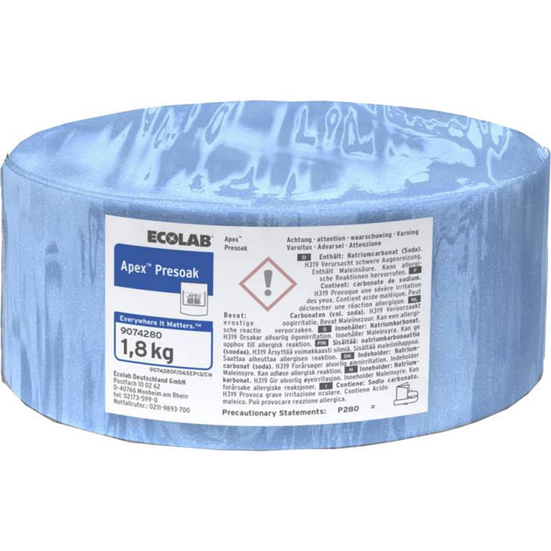 Ecolab Apex Presoak iblødsætningsmiddel uden klor 1,8 kg