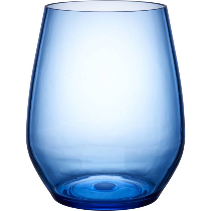 Flergangsdrikkeglas 40cl 10,5cm Ø8,8cm PC plast blå
