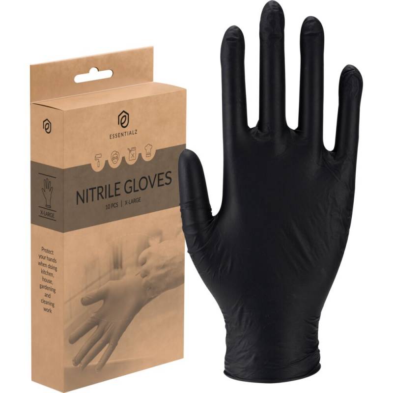 Essentialz engangshandske str. XL nitril pudderfri sort 10 stk