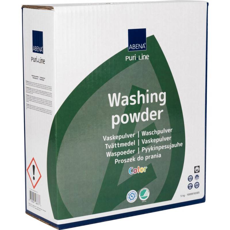 Puri-Line vaskepulver kulørt uden farve og parfume 5 kg