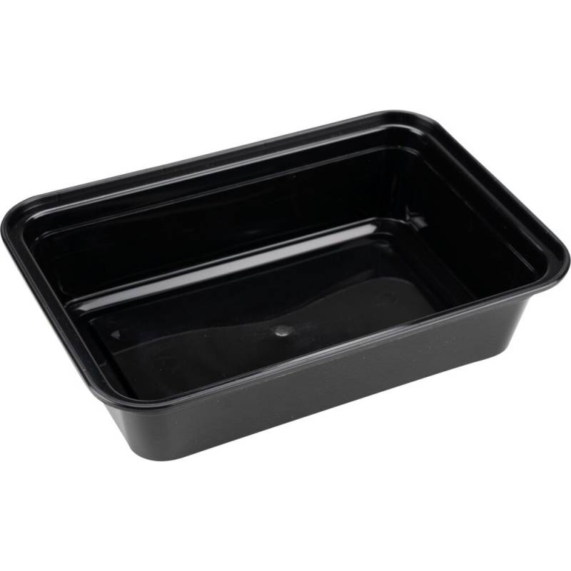 Cater-Line flergangs take away bakke 473ml PP 1-rums Str: 14x11,5x4cm sort