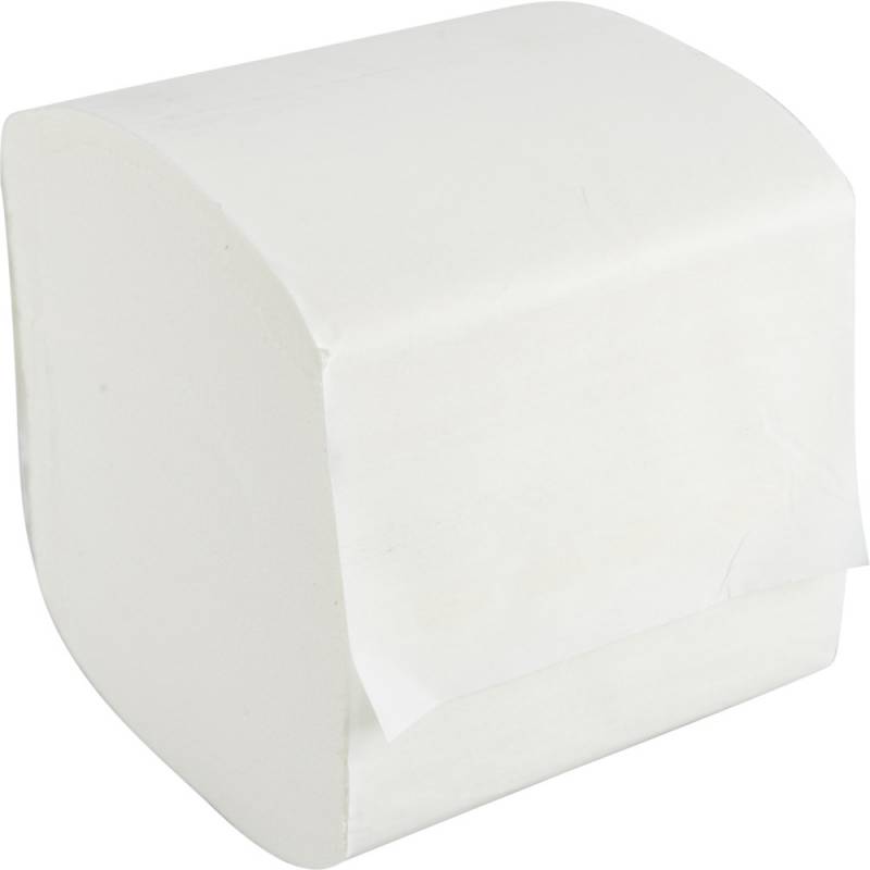 Bulkysoft toiletpapir i ark 2-lags 21x9,6cm 100% nyfiber hvid