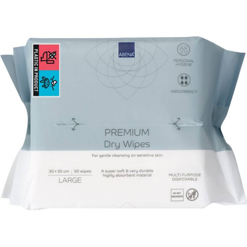 T&oslash;r Vaskeklud PREMIUM Z-fold 30x30cm 50stk engangs hvid