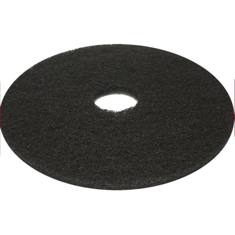 Gulvrondel 13" Ø330mm genanvendt PET fiber til grovere vådskuring sort