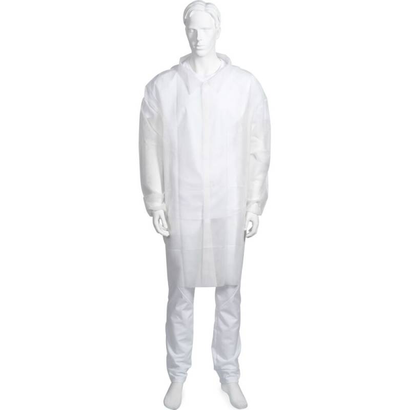 Besøgsjakke Classic S/M 100x72cm PP usteril engangs hvid