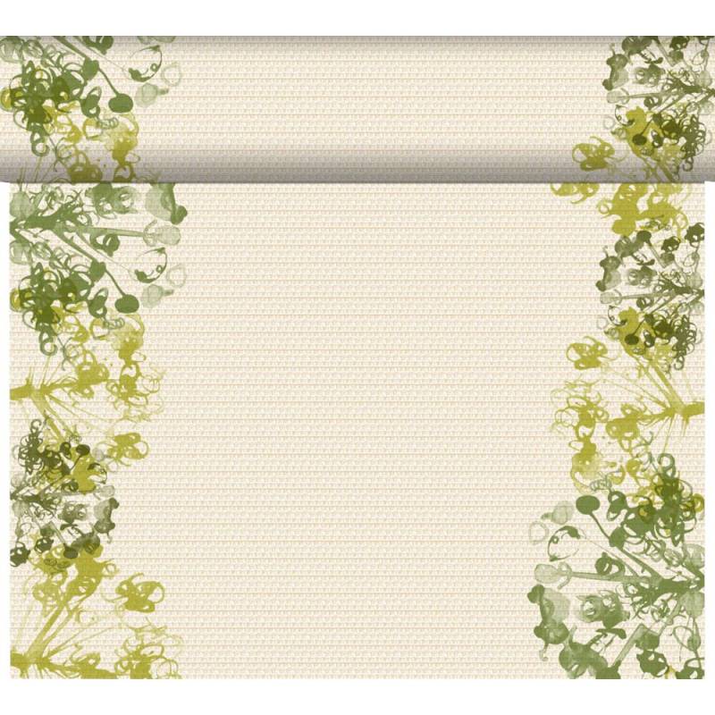 Dunicel kuvertløber Green Umbles 24x0,4m tete-a-tete hvid