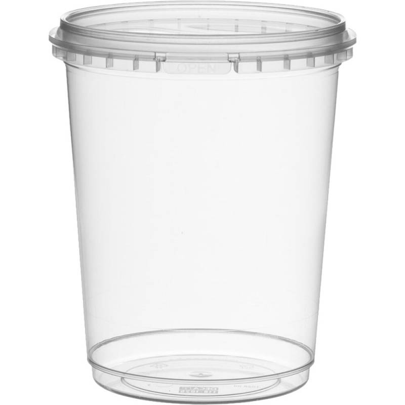 Condi bøtte combi 14,3cm Ø120mm 1025 ml PP 1-rums med låg