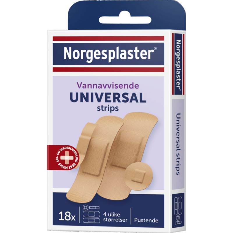 Kvikk Universal h&aelig;fteplaster vandfast 4 assorterede st&oslash;rrelser
