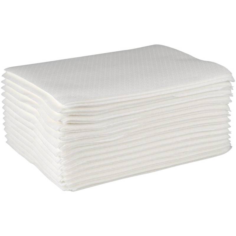 Papirvaskeklud 1-lags 26x20cm engangs hvid