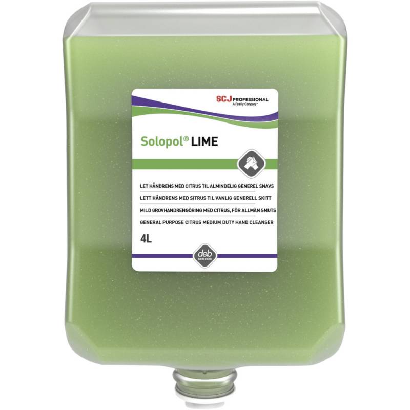 SC Johnson Solopol Lime håndrens 4000ml med farve og parfume