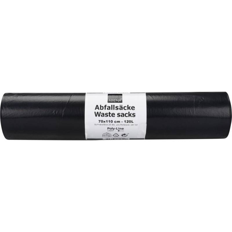Poly-Line affaldssæk 120 liter LDPE 70x110cm sort