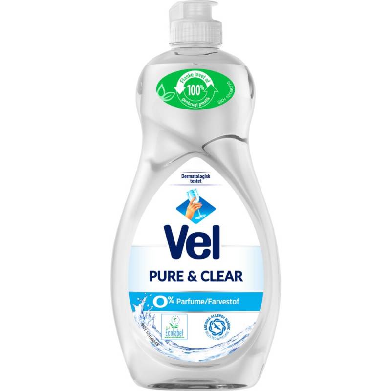 Vel Pure & Clear opvaskemiddel til håndopvask 500ml