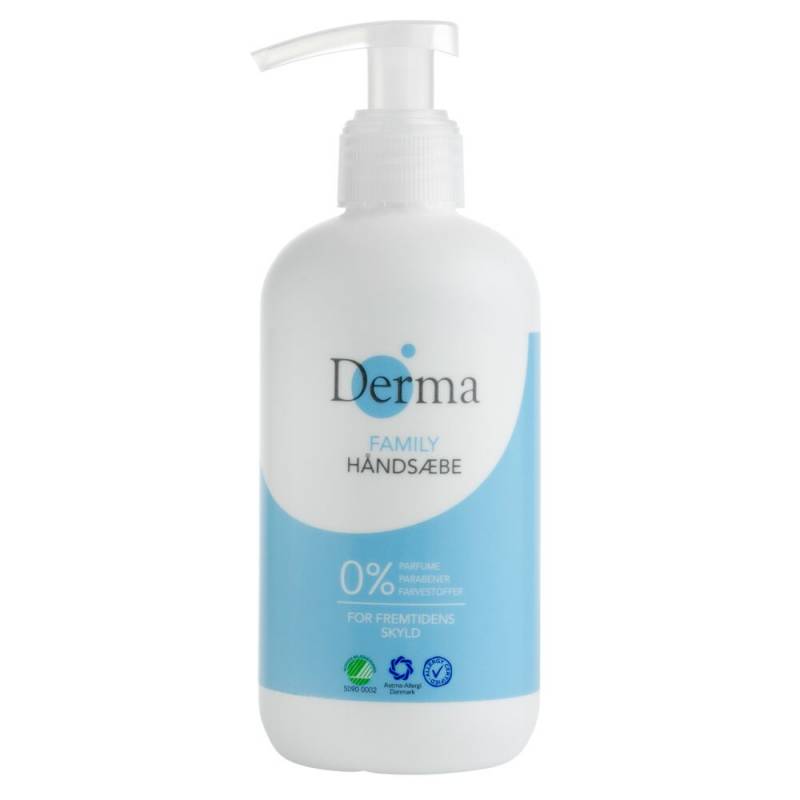 Derma Family håndsæbe 250 ml uden farve og parfume