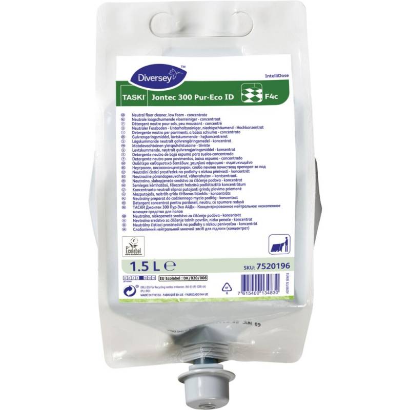 Diversey TASKI Jontec 300 Pur-Eco ID F4c, 1,5 liter, gulvrengøring ID