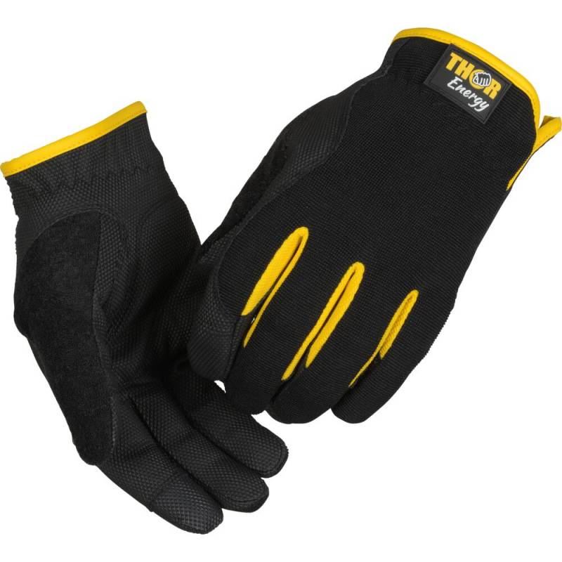 THOR Energy Driver Arbejdshandske str. 11 PU touch screen sort