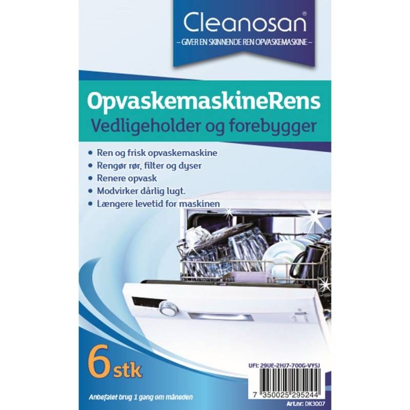 Minatol Cleanosan maskinrens afkalker til opvaskemaskine