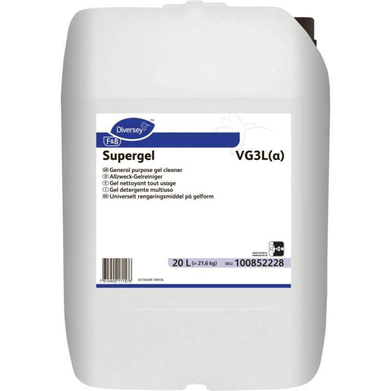 Diversey F&B Supergel VG3L(a) Universalrengøring 20 liter