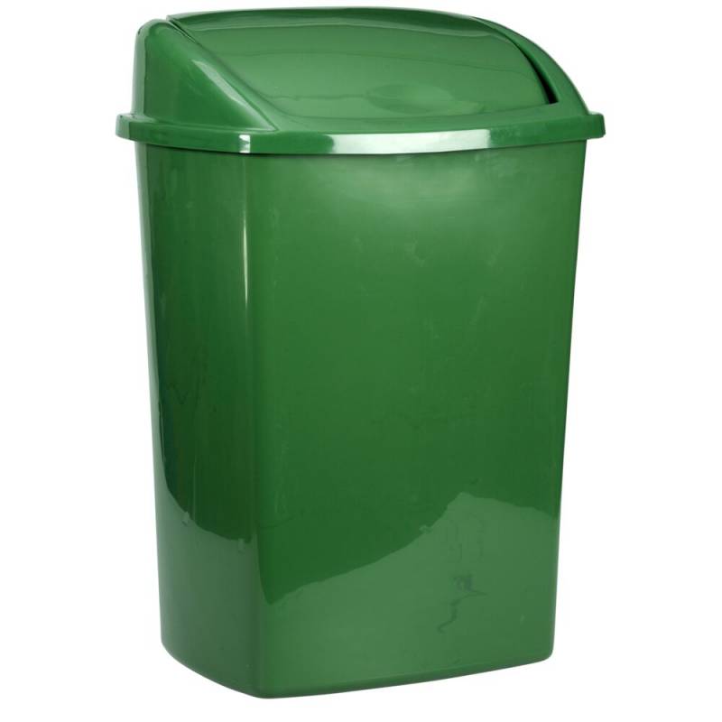 Affaldsspand 30x40x68cm 50 liter mørkegrøn plast 