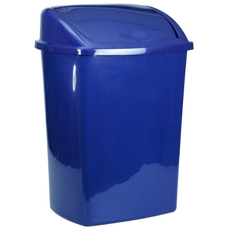 Affaldsspand 30x40x68cm 50 liter blå plast