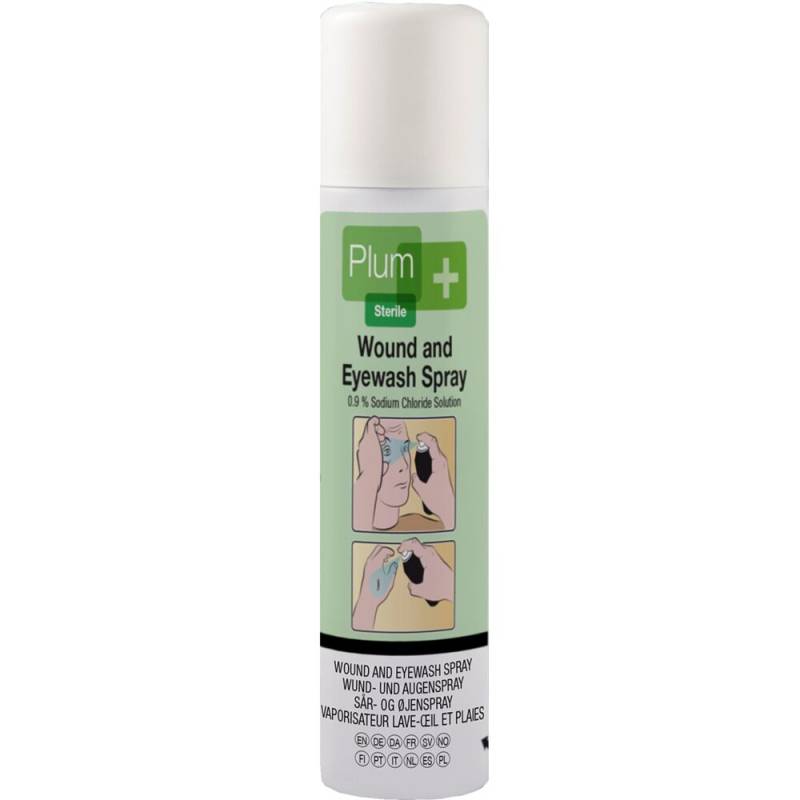 Plum sår- og øjenskyl spray NaCL 50ml steril