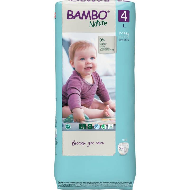 Bambo Nature ECO svanemærket børne bleer høj pakke Str.4 til 7-14 kg