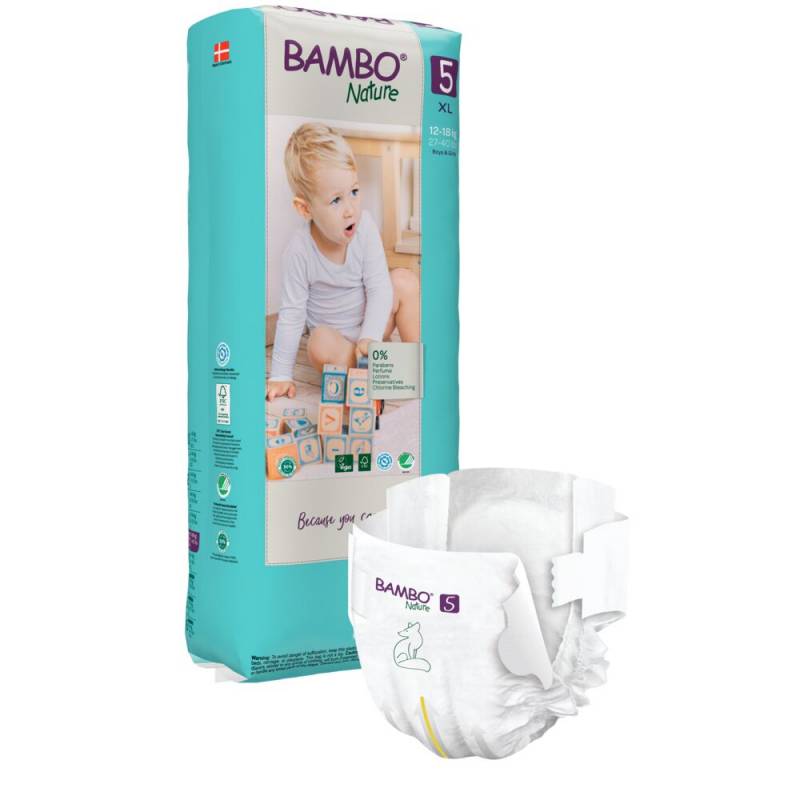 Bambo Nature ECO svanemærket børne bleer Str.5 til 12-18 kg