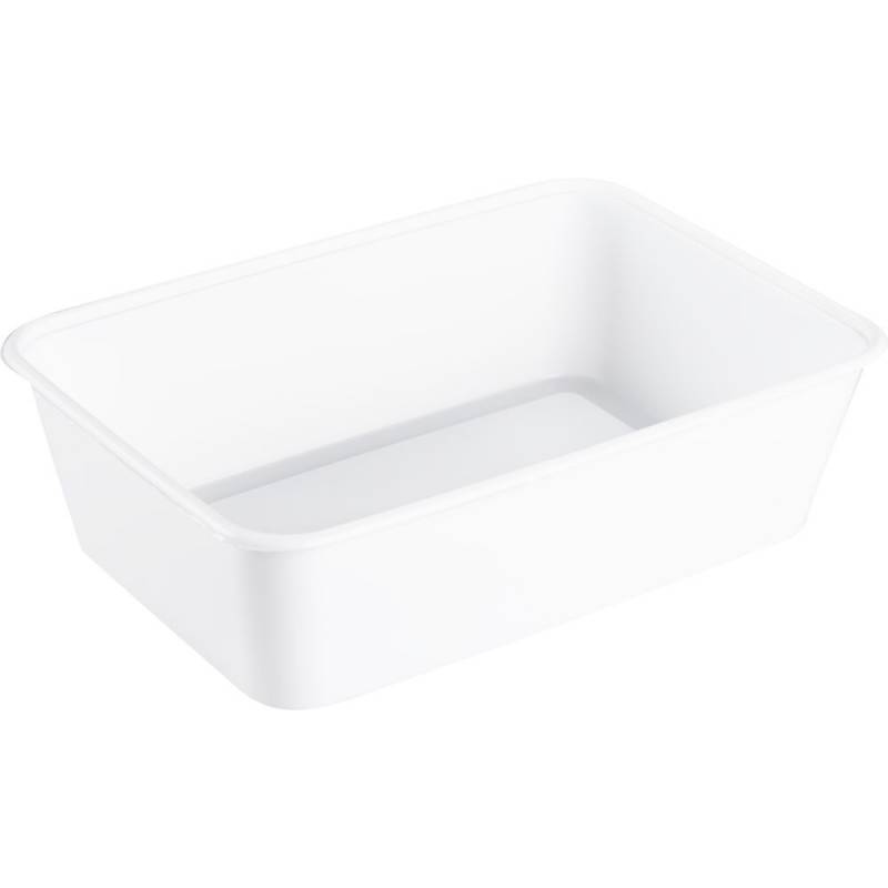Plastbakke 17,5x11,9x5,2cm 650ml 650ml PP 1-rums hvid